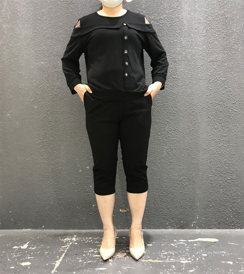 特大码女装七分裤300斤中裤夏季胖mm高腰休闲裤200斤弹力女裤薄款