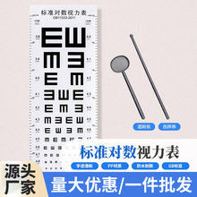 对数视力表挂图国际标准家用儿童卡通幼儿E字图测眼睛近视测试表