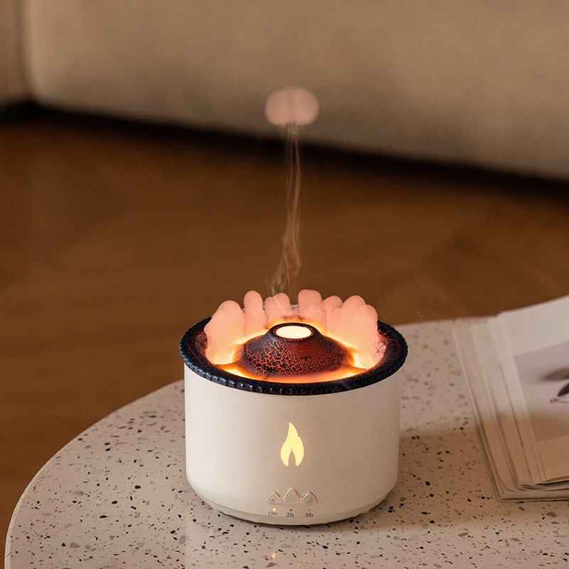 Spray Circle Volcano Humidifier Simulation Jellyfish Flame Aroma Diffuser Volcano Aroma Diffuser Essential Oil Diffuser