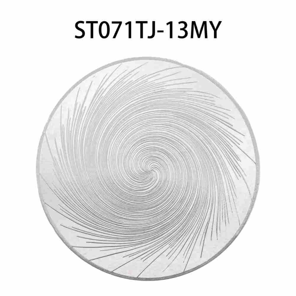 Table Mat Oil-Proof Waterproof Non-Slip Placemat Household Creative round Vortex Pvc Kitchen Coaster