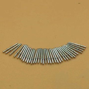 pin针实心铜针Φ1013mm长黄铜镀银仪表插针实心针圆针