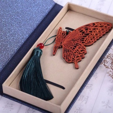 非洲红花梨书签复古红木书签创意古典风木质制工艺品厂家批发