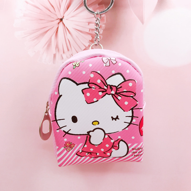 Cute Cartoon Clow M Small White MLD Pom Pom Purin Mini Backpack Coin Purse Coin Bag Key Case Pendant