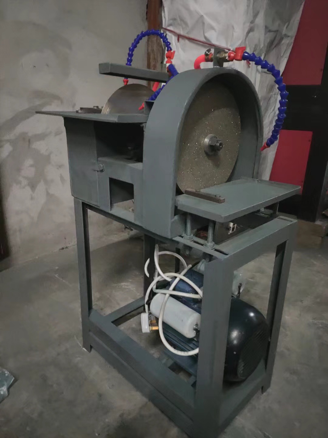 宝石机械 半自动印章磨机打磨抛光玉宝石切条开料切割机