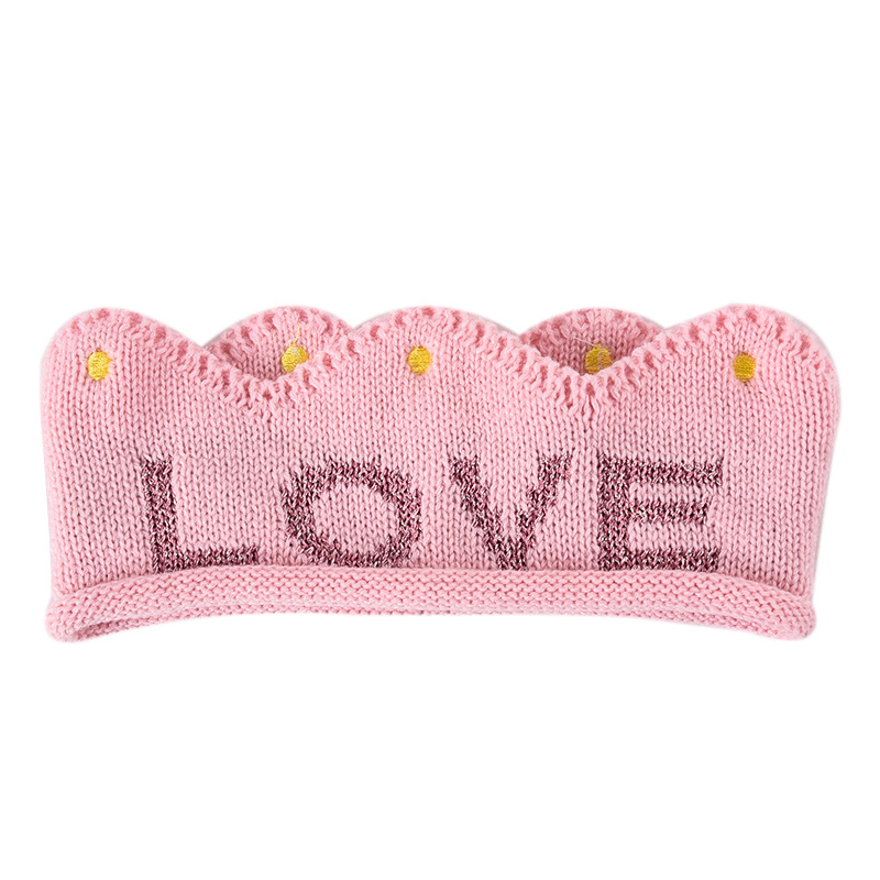 Children's Costumes Prop Headdress Baby Crown Hair Ornament Baby Full-Year Banquet Birthday Style Knitted Topless Hat