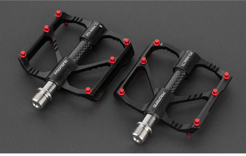 promend钛轴碳管自行车脚踏 86t山地车3培林脚蹬公路车骑行脚踏板