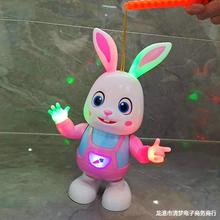 电动跳舞小兔子灯笼玩具打鼓兔中秋节花灯笼儿童手提发光音乐灯笼