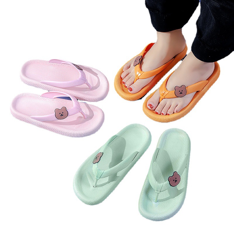 Summer Flip-Flops Women's Outdoor Wear Fairy Style Cute Lace Flip-Flops Seaside Vacation Soft Bottom Beach Slippers