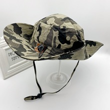 户外迷彩夏季遮阳登山帽圆边大檐丛林防紫外线休闲折叠渔夫帽子