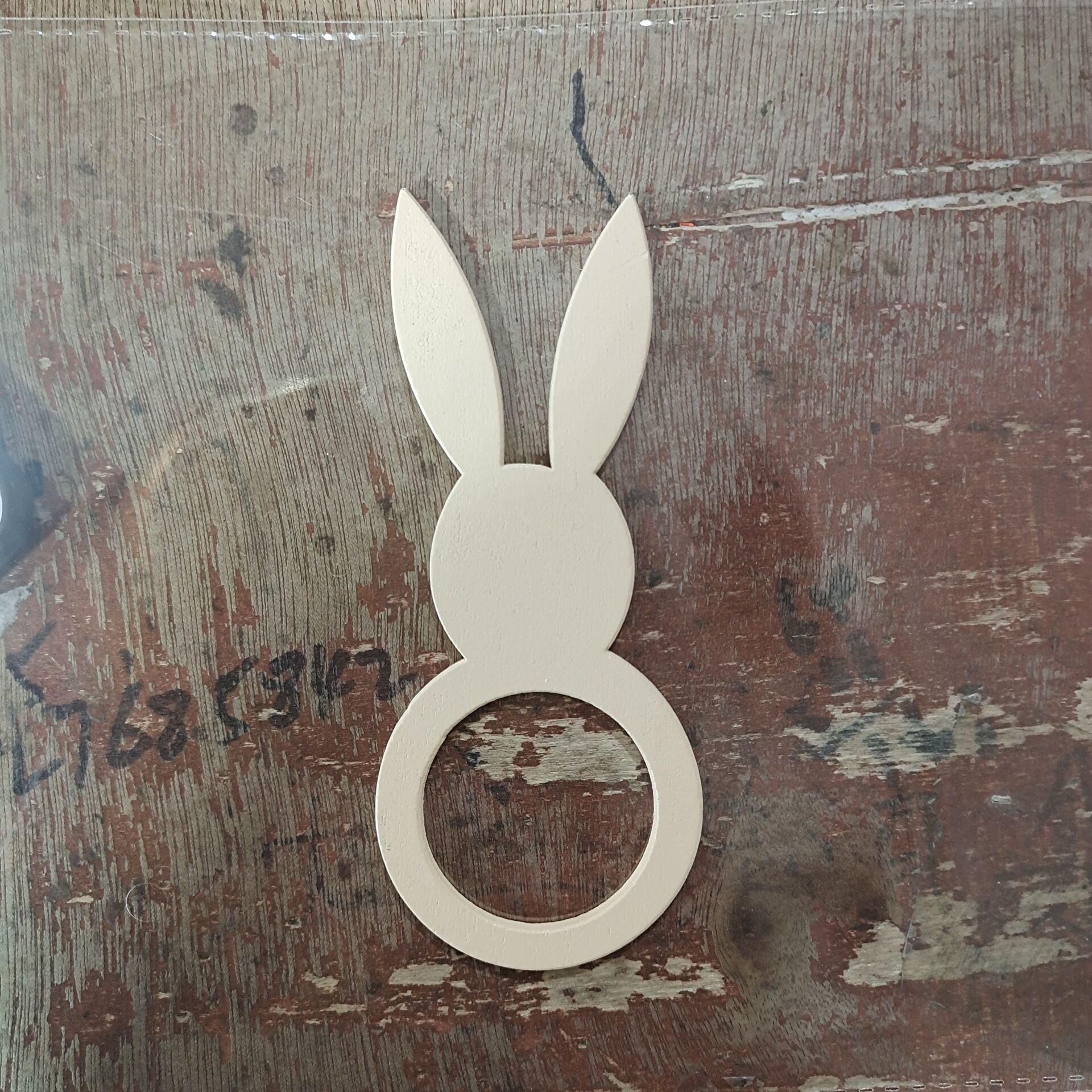 Creative Hotel Decoration Photos on the Table Supplies Napkin Holder Wooden Craftwork Creative Easter Rabbit Decoration Napkin Ring