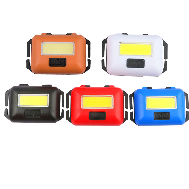 Mini Plastic 3-Section No. 7 Cob Headlamp Led Outdoor Emergency Head-Mounted Working Headlamp Auto Repair Work Lamp