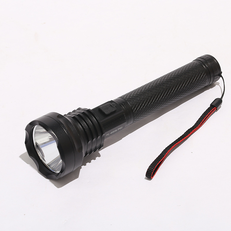 远射p70大功率手电筒华为口充电带玻璃锤电量显示探照强光手电筒