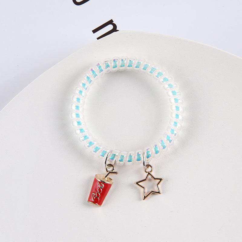 宇航员火箭情侣手链一对小皮套送男朋友磁铁相吸女学生电话线发圈