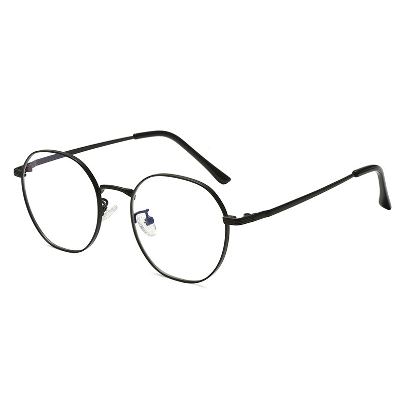 Metal Multilateral Optical Frames Retro Glasses Frame Ultra Light Glasses Blue Tape Optical Glasses with Glasses Option