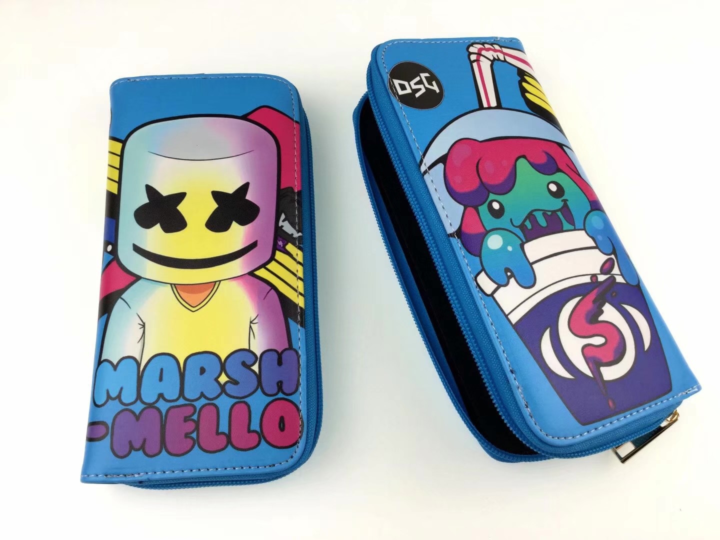 百大dj棉花糖 marshmello电音周边钱包男女短款个性钱夹生日礼物