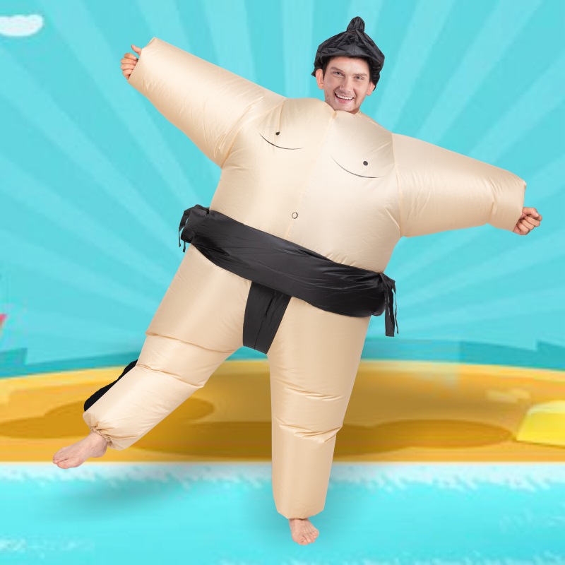 充气服装足球跨境酒吧夜店聚会世界杯助威啦啦队卡通人偶表演道具-阿