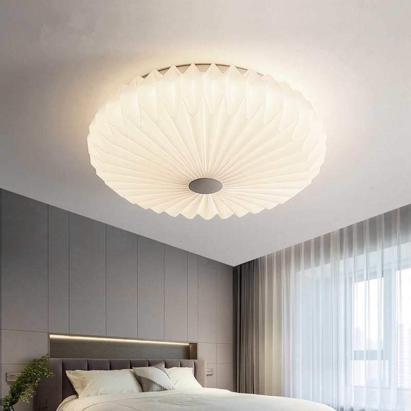 创意网红花朵吸顶灯北欧儿童书房灯具简约折纸造型环绕发光卧室灯