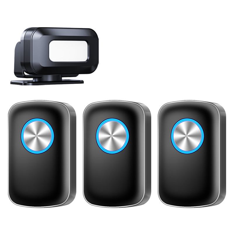 欢迎光临感应器进门铃分体式商店铺迎宾语音来人提醒门口叮咚铃铛