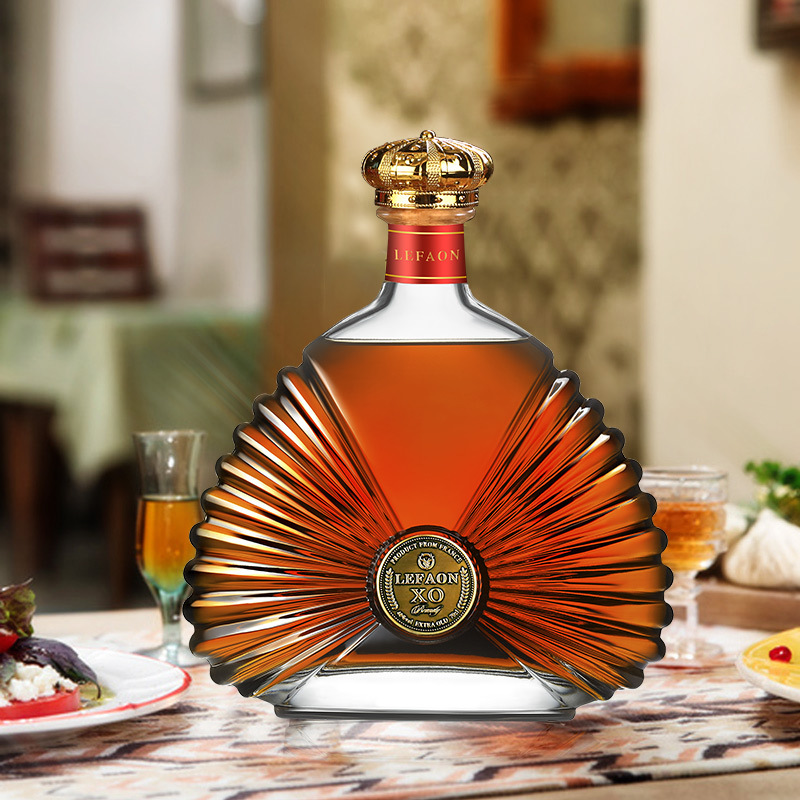 年货法国原装进口洋酒xo利枫太阳王40度白兰地700ml礼