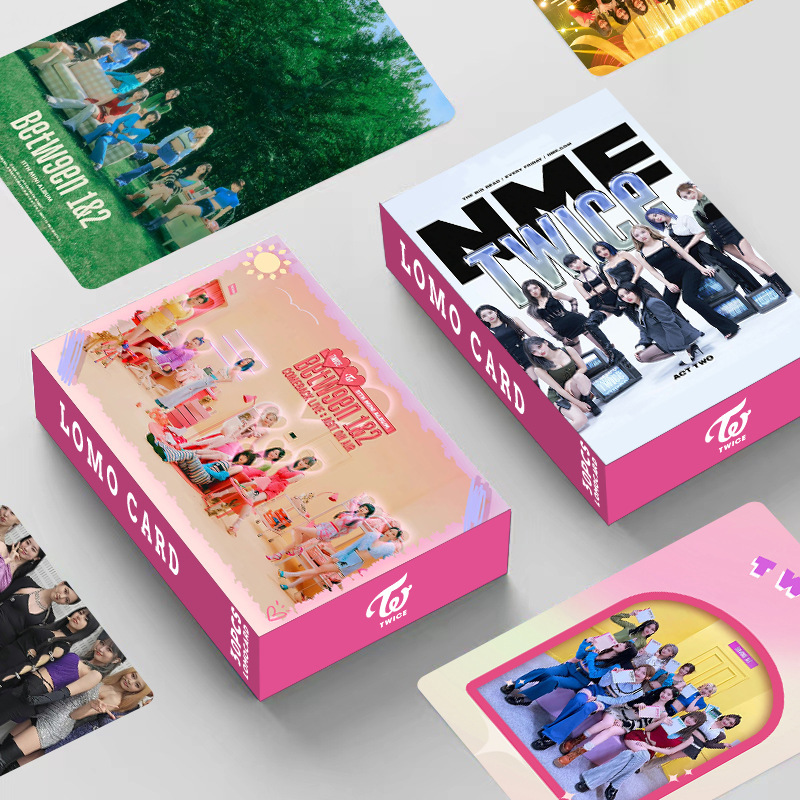 现货twice新款双面30张小卡 书签 lomo卡 写真卡 盒装照片卡-阿里巴巴