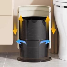 家用客厅垃圾桶轻奢高档大容量厨房卧室卫生间气压吸附垃圾袋新款