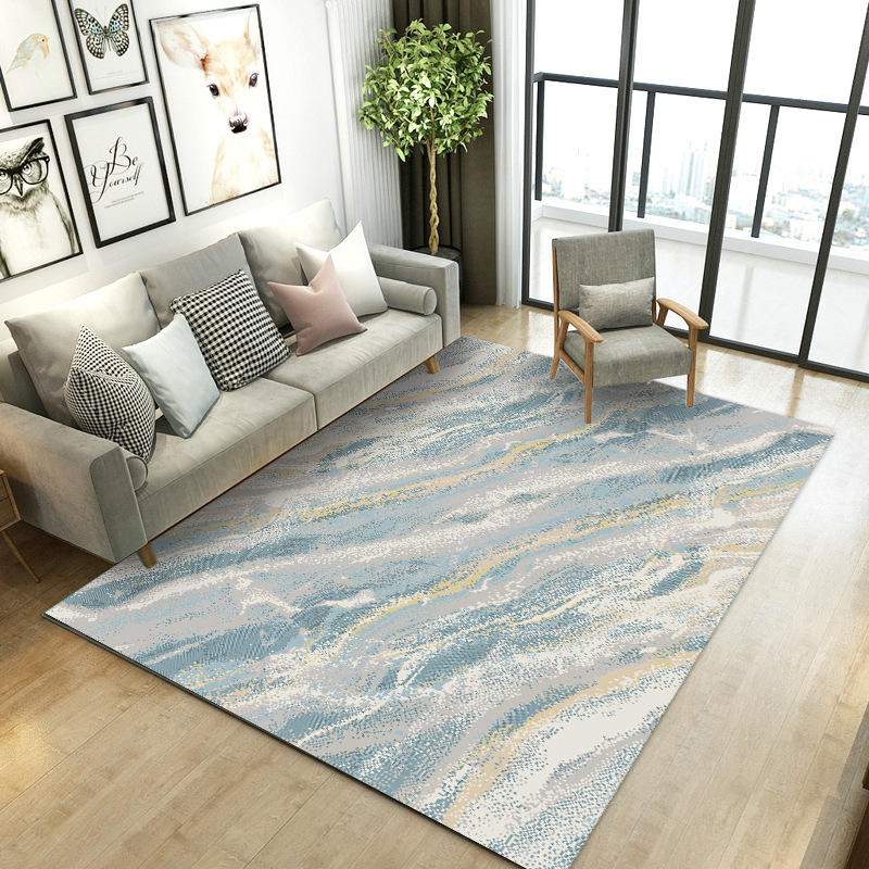 跨境水晶绒地毯定制客厅地毯轻奢高级大面积卧室地毯家用防滑吸水