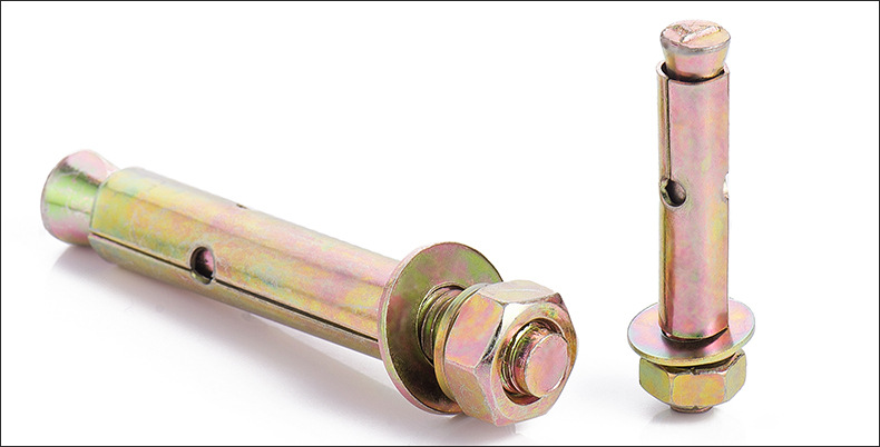 铁镀彩锌国标内爆膨胀螺丝批发六角头拉爆膨胀螺栓m6/m8/m10/m12