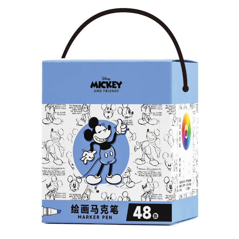 Disney Oily Marker Package Student Art Special Painting Graffiti 24 Colors 48 Colors Children Watercolor Pen