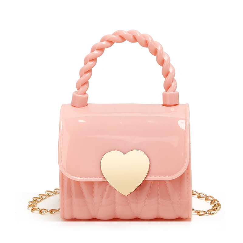 Silicone Mini Bag Colorful Women's Bag Handbag Sugar Bag Cross-Border Pouch Wholesale Children's Bags Love Heart Gel Bag