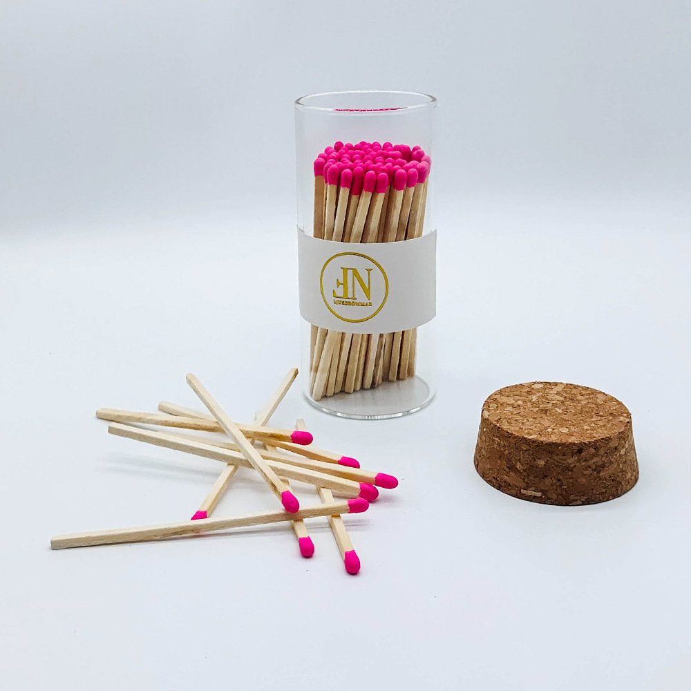 diy彩色火柴 出口长火柴 壁炉香薰蜡烛火柴 火柴瓶装 玻璃瓶火柴