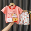 children Short sleeved suit summer pure cotton Boy Korean Edition clothes wholesale 2022 new pattern T-shirt Summer wear baby Children's clothing