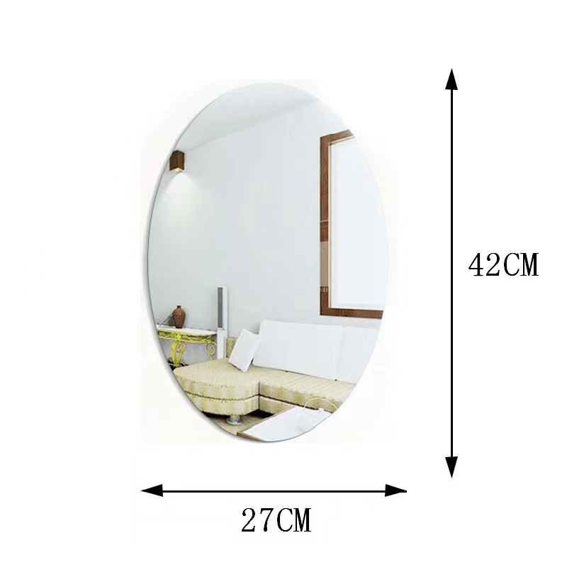 mirror wall self-adhesive mirror oval mirror self-adhesive mirror diy mirror plastic mirror