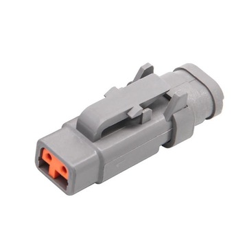 2孔国产德驰汽车连接器 dtm06-2s-e007防水接插件端子线束插头