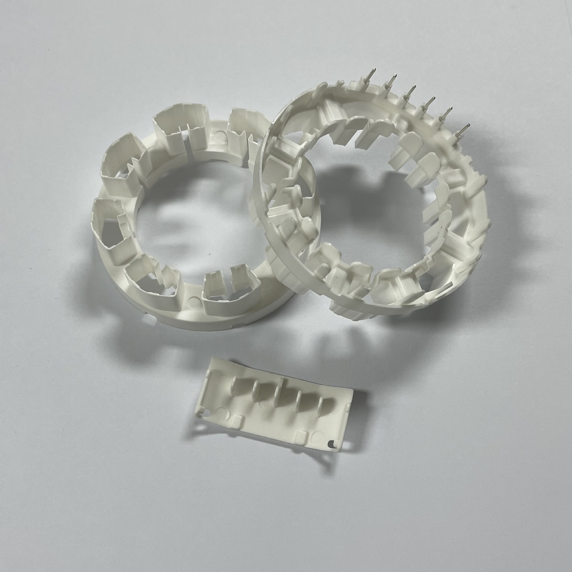 71六针风扇排气扇电机绕线架微特电容电机定子胶芯线框骨架