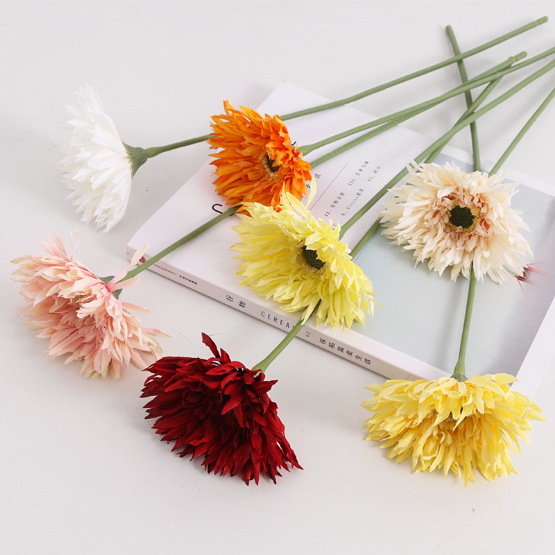 Artificial/Fake Flower Artificial Flowers Wedding Photography Home Ornamental Flower Simulation Burr Brushed Gomphrena Globosa African Chrysanthemum