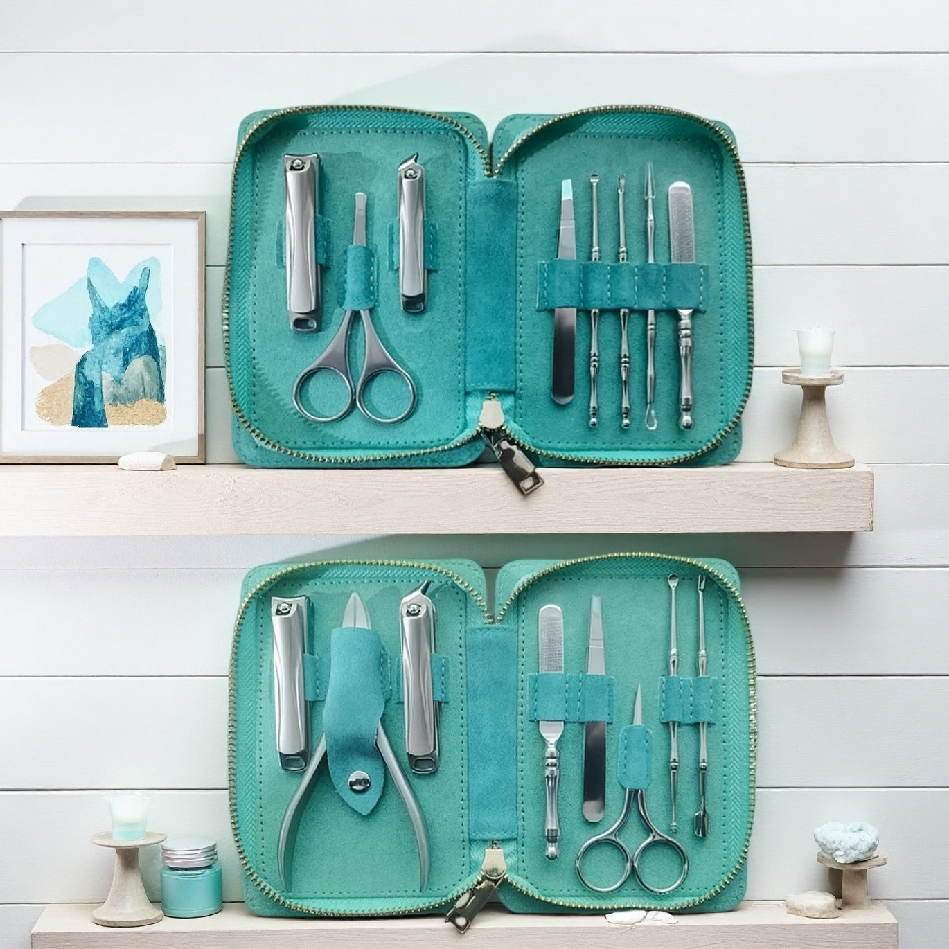 高端指甲刀套装定logo不锈钢美甲工具礼品伴手礼指甲剪指甲钳全套