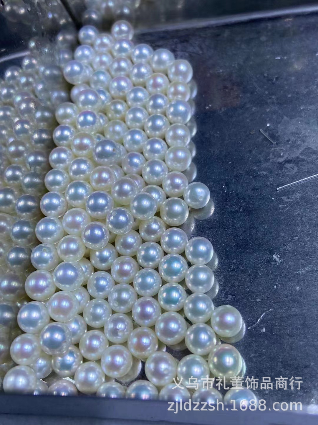 5mm天然海水珍珠飒飒亮正圆无暇海水akoya雪白无调色-阿里巴巴