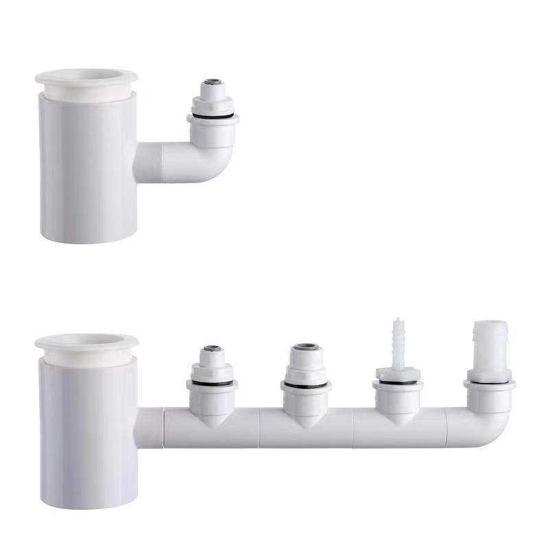 Kitchen Sink Dishwasher Water Purifier Sewer Pipe Miniture Water Heater Washing Machine Drain-Pipe Two-in-One Connector Tee