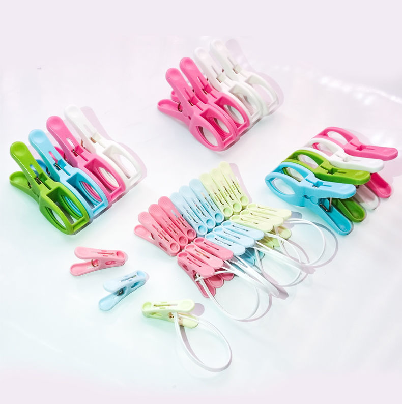 衣服晾晒夹子防风夹晾衣夹床单夹袜子架夹内衣内裤夹无痕塑料夹子