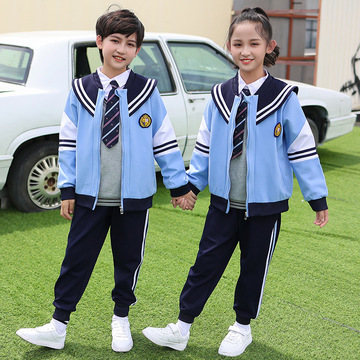 小学生校服幼儿园园服春秋装儿童套装中小学校服秋季班服代发