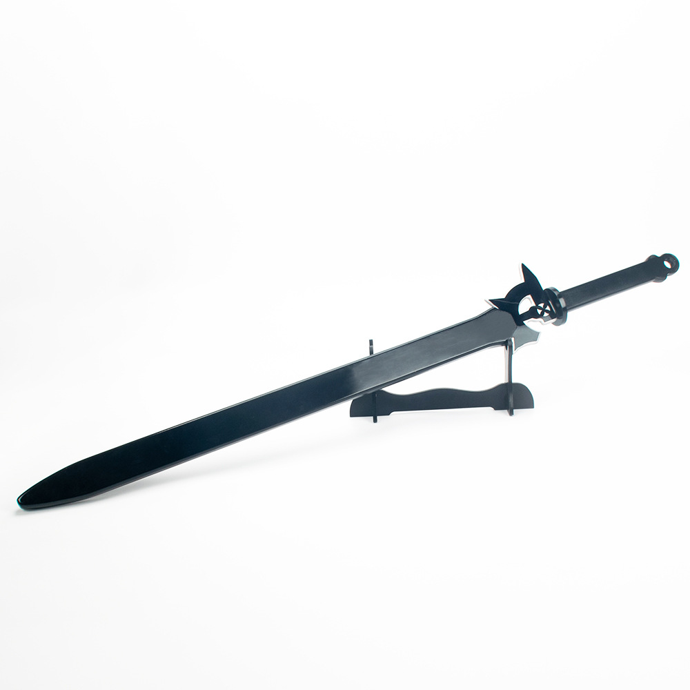 刀剑神域动漫周边桐人二刀流武器阐释者cos亚克力木鞘刀兵器模型