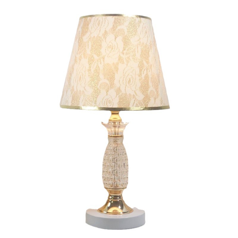Table Lamp Bedroom Bedside Simple and Light Luxury European Master Bedroom Nordic Dimming Touch Lamp Decoration Cozy and Romantic Wedding Light