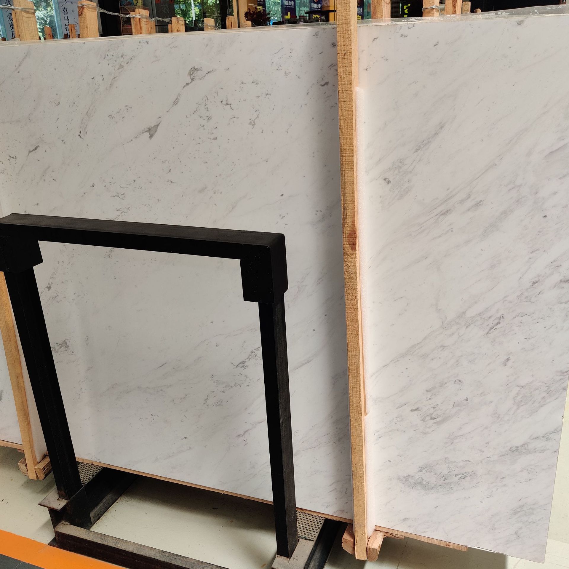 白色大理石爵士白雅士白桌面板餐桌电脑桌桌面板吧台桌台面板加工