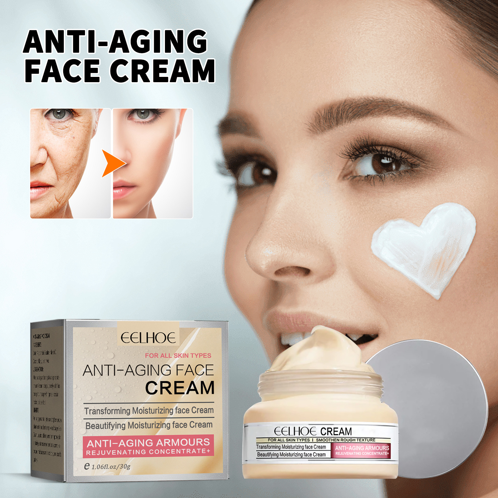 Eelhoe Firming Cream Fading Wrinkle Firming Facial Collagen Cream