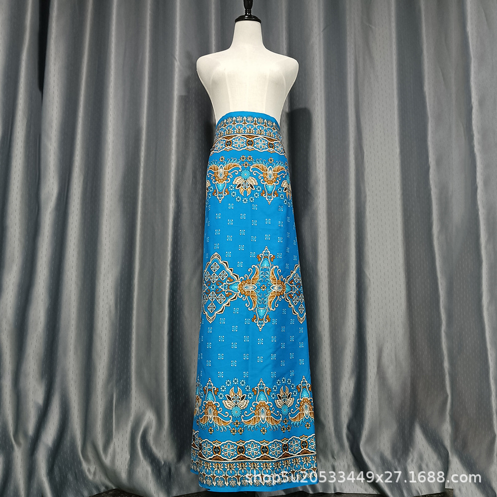 柬埔寨半身裙 印花蜡染纱笼裙sarong batik sarung lungi 隆基裙