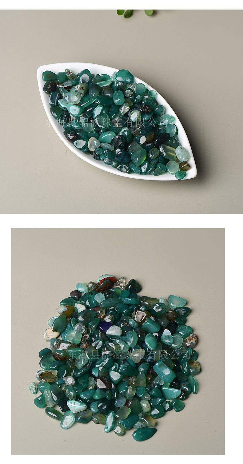 厂家供应天然水草玛瑙碎石香薰扩香石草绿色玛瑙鱼缸石子盆景石