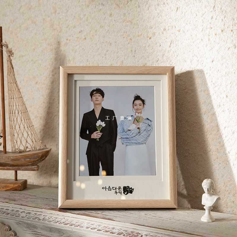 y8z来图定 制情侣婚纱照片打印加相框摆台多宫格结婚照做成桌摆件