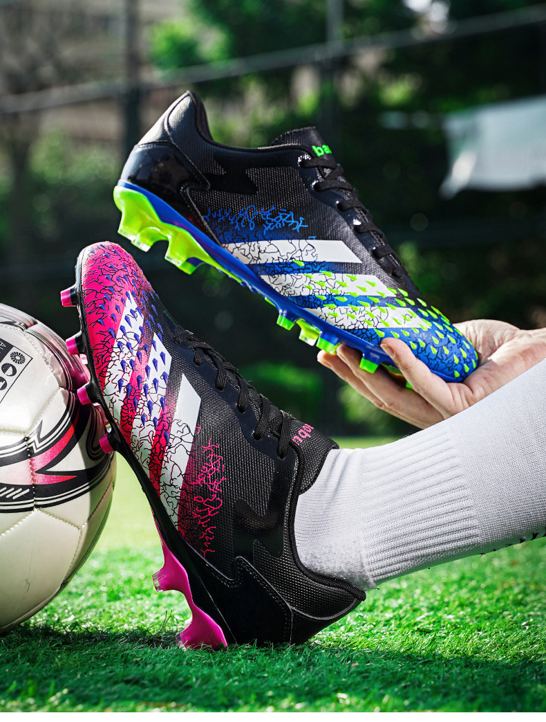 足球鞋青少年学生ag长钉tf碎钉训练鞋低帮足球鞋男女儿童学生