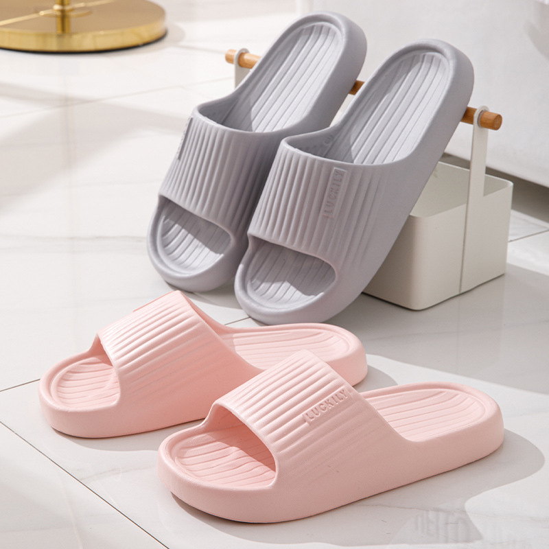 Drooping Slippers for Women Summer Indoor Home Bathroom Bath Comfortable Wear-Resistant Outdoor Wear Couple Cool Shoes for Men