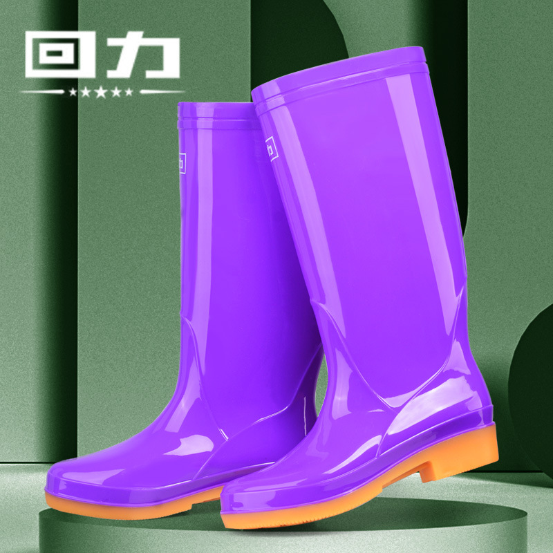Women's 813 Warrior Mid-High Tube Rain Boots in Stock Adult Tendon Sole Leisure Work Professional Rain Boots